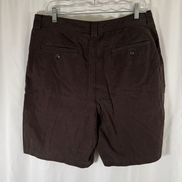 Tommy Bahama Shorts Men's 34 Brown Tencel Lyocell Pockets Button Zip - Picture 6 of 7